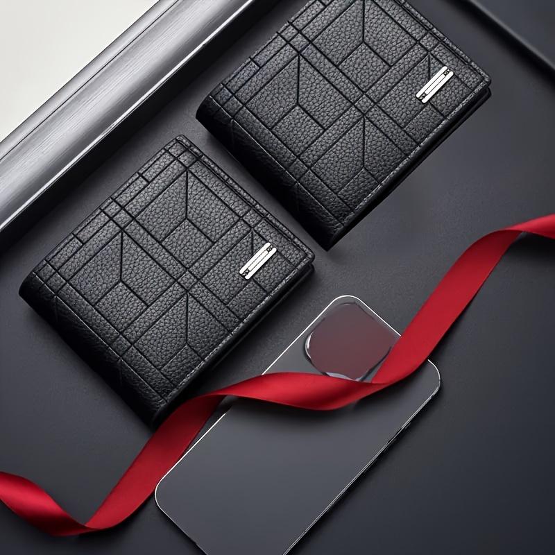 Elegant PU Leather Large Capacity Ultra-thin Wallet with Multi-card Slot for Men - Ideal Gift crazy horse