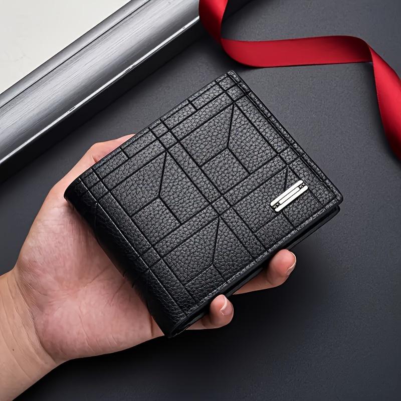 Elegant PU Leather Large Capacity Ultra-thin Wallet with Multi-card Slot for Men - Ideal Gift crazy horse