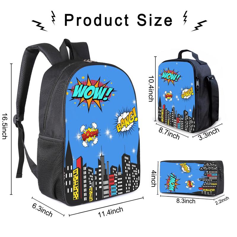 Venom Backpack Cute Backpack Bookbag Casual Lightweight Laptop Backpacks Full Print Backpacks Multifunctional Backpack with Zip Front Pocket