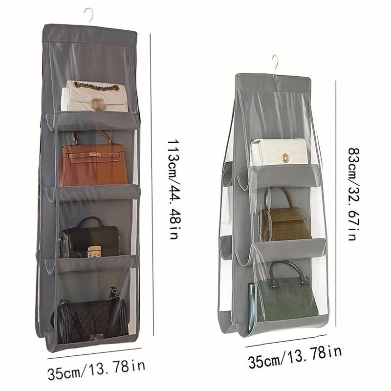 Multi-layer Hanging Handbag Organizer, 1 Count Space Saving Handbag Storage Bag, Summer Essentials, Transparent Purse Organizer For Wardrobe Closet, Christmas Gifts, Christmas Decorations