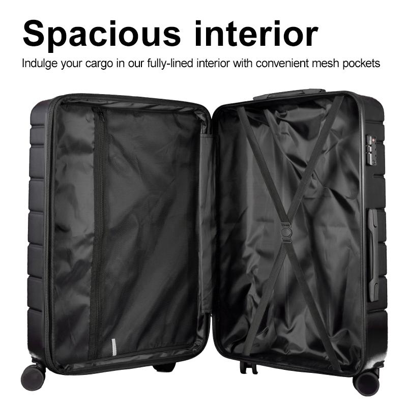 Expandable 4-Piece Luggage Set ,Lightweight,360° Spinner Wheels & TSA Lock