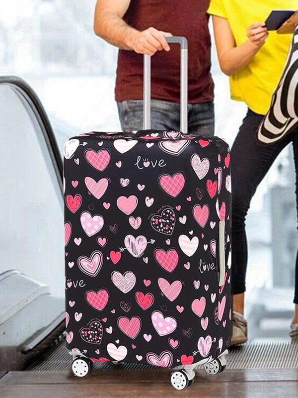 Colorblock Pattern Travel Luggage Cover, Elastic Dust Cover for Men and Women, Fashionable Luggage Cover for Trolley Suitcases