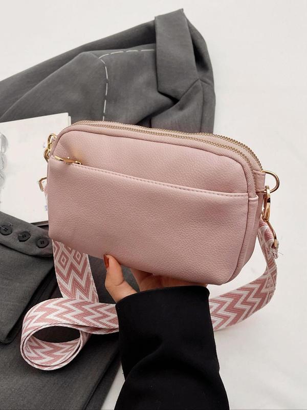 Fall Elegant Plain Color Crossbody Bag for Women As Gifts, Vintage Crossbody Purses 2024 Back To School, Square Bag with Adjustable Strap, Fashionable Crossbody Bag, Fall Outfits, Fall Freshness