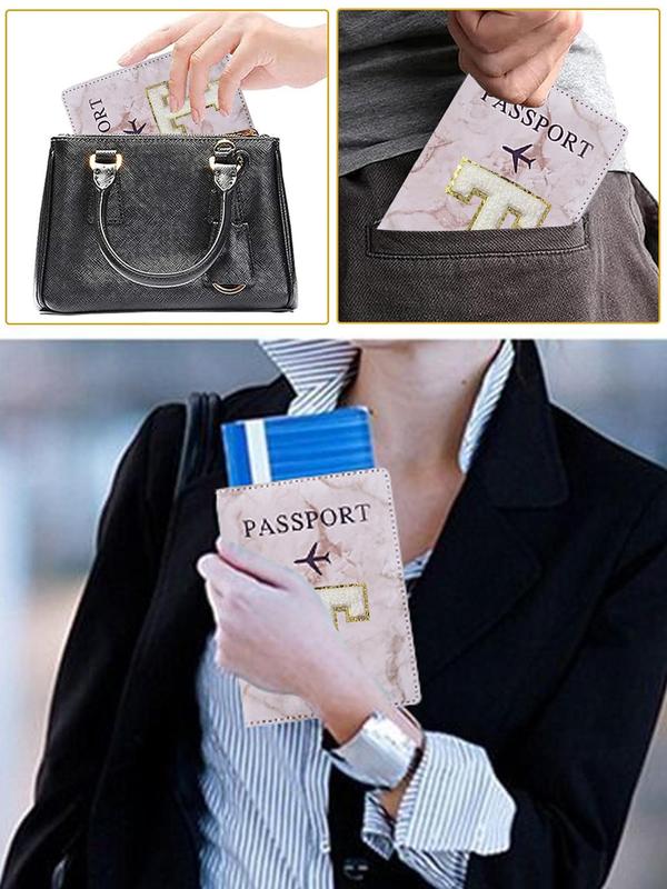 Fashion Letter Pattern Passport Case, Lightweight Passport Holder Cover, Travel Wallet for Men and Female, Perfect Vacation Travel Accessories