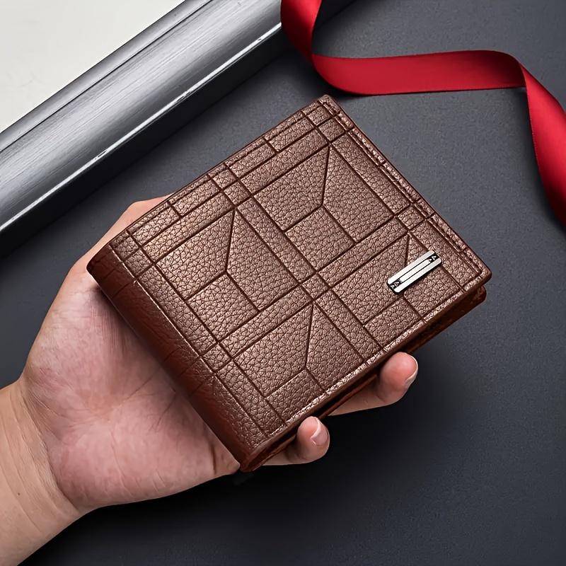 Elegant PU Leather Large Capacity Ultra-thin Wallet with Multi-card Slot for Men - Ideal Gift crazy horse