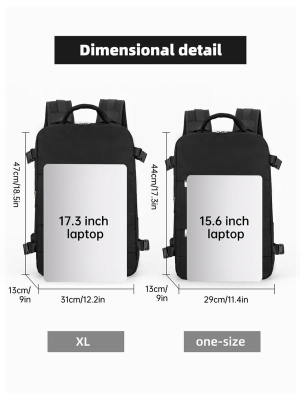 2024 Summer Casual Large Capacity Travel Backpack for Gift, Simple Multi-compartment Business Laptop Daypack for Travel Luggage, Minimalist Lightweight Waterproof Zipper School Bags, with Usb Port