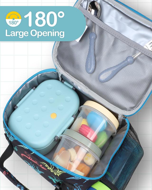 Insulated Lunch Box for Kids Boys Girls School Lunch Bags Reusable Cooler Thermal Meal Tote for Picnic