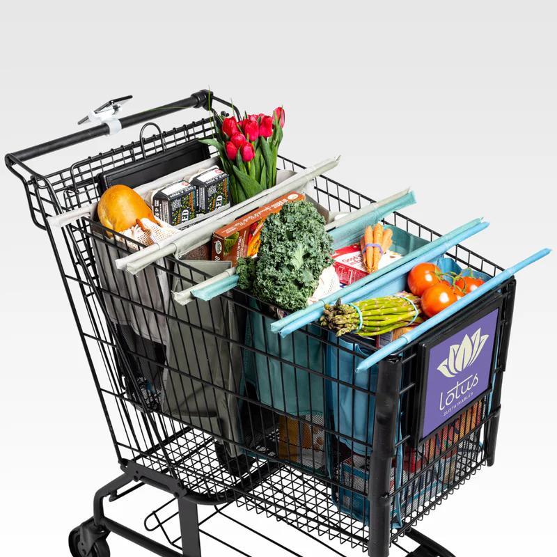 The Lotus Trolley Bag - Grocery Shopping Made Simple Reusable Large