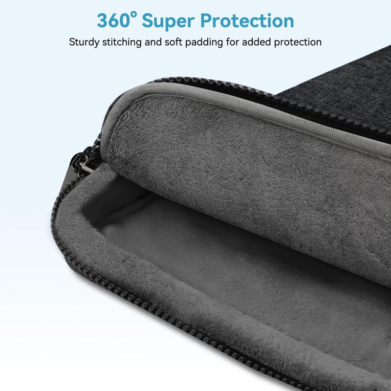 360 Protective Laptop  Bag 15.6 Inch, Laptop Case Sleeve for MacBook Pro 16, 15.6-16     Laptop,  Computer Bag Slim Briefcase for Men Women, Black