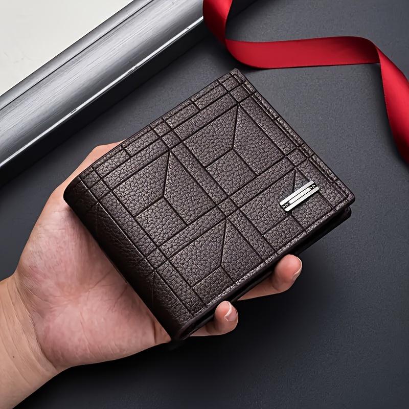 Elegant PU Leather Large Capacity Ultra-thin Wallet with Multi-card Slot for Men - Ideal Gift crazy horse