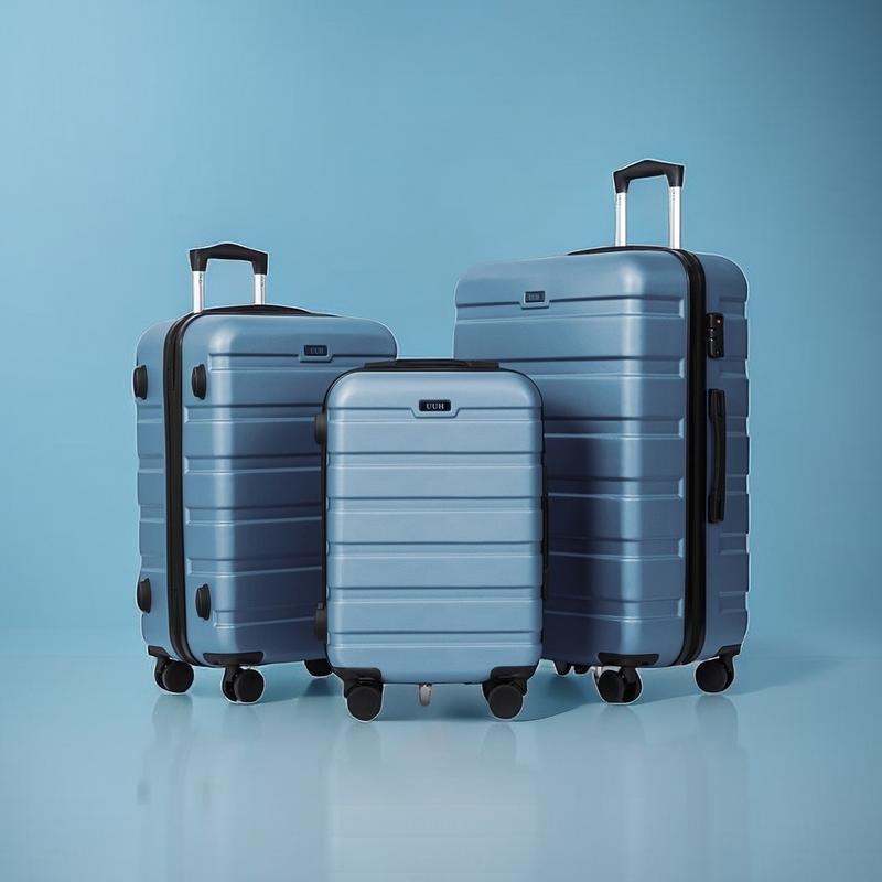 Luggage Sets 3 Piece Hardside Suitcase with Double Spinner Wheels TSA Lock