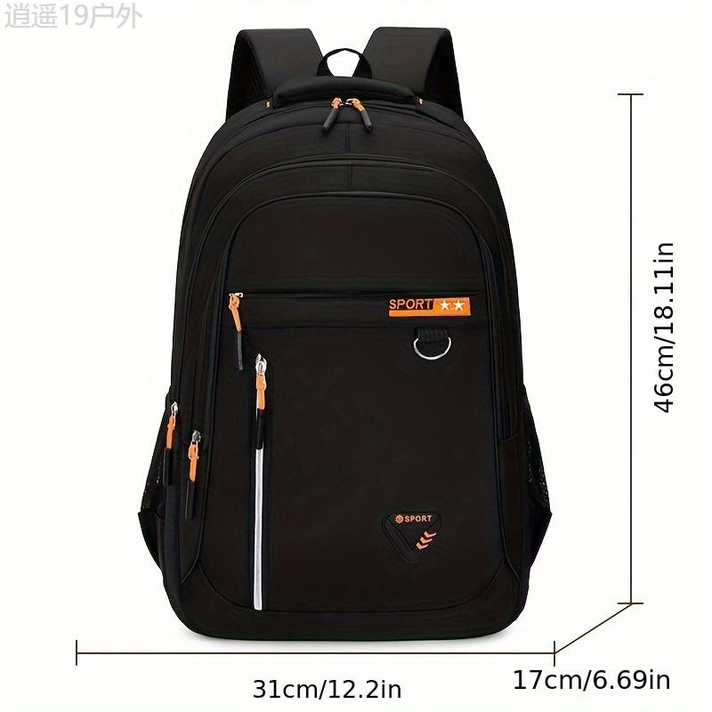 Large Capacity Waterproof Laptop Men's Travel Backpack for Middle School, High School, and College Students