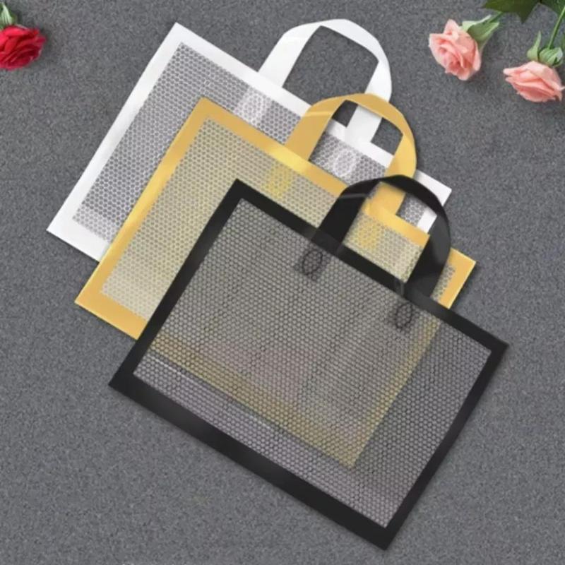 Transparent Tote Bag with Handle, 50pcs Reusable Shopping Bag, Gift Bag with Handle, Party Favor Bag for Birthday Wedding Party