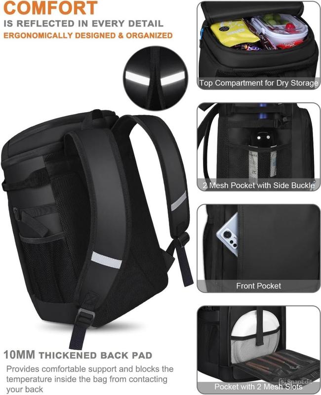 XL Cooler Backpack Insulated Waterproof for Women Men,36 Cans Backpack Coolers Insulated leak Proof Thermal Bag Soft Travel Cooler Bag Portable Ice