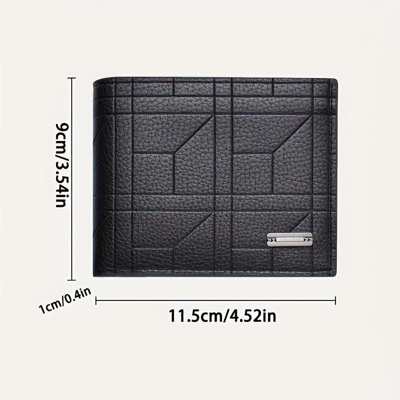 Elegant PU Leather Large Capacity Ultra-thin Wallet with Multi-card Slot for Men - Ideal Gift crazy horse