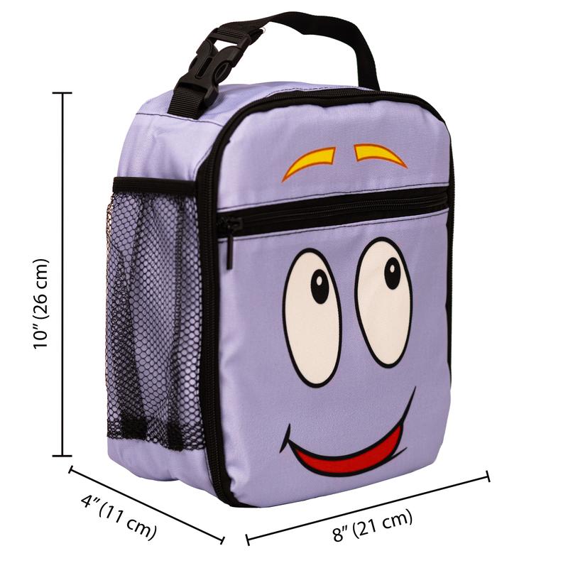 Lunch box Explorer Gift - adventure style lunch box with map and keychain, 7, Purple