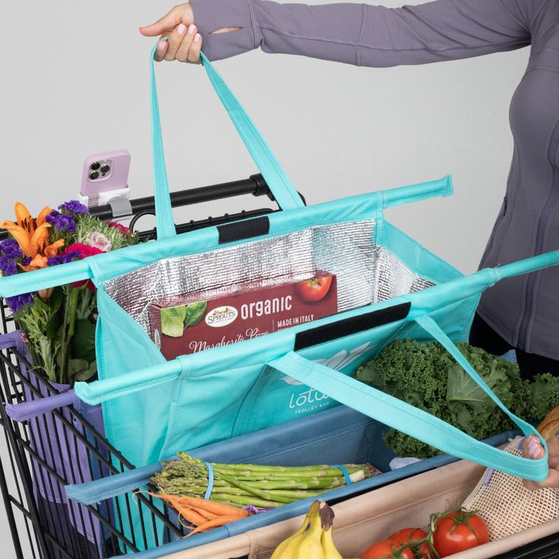 The Lotus Trolley Bag - Grocery Shopping Made Simple Reusable Large