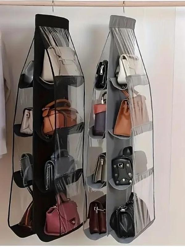 Handbag Hanging Organizer, 6 Pocket Hanging Purse Organizer Handbag Storage Hanger Oxford Cloth Closet Organizer for Family Closet Bedroom, Foldable and Universal Fit