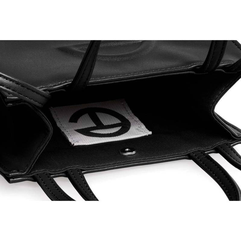 Telfar Small Black Shopping Bag - Perfect for Grocery and Travel