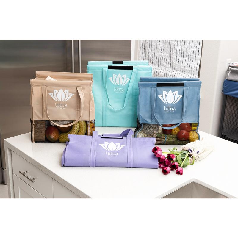 The Lotus Trolley Bag - Grocery Shopping Made Simple Reusable Large