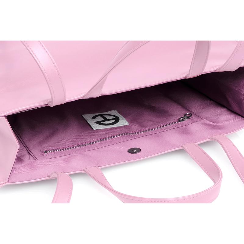 Black Friday- Gift for You-Telfar Medium Bubblegum Shopping Bag for Women - Faux Leather and Twill Lining