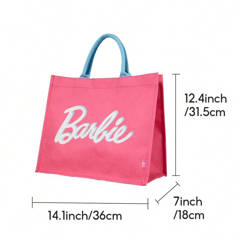 Barbie Daylight Shiny Series Tote Bag Shopping Bag Large Capacity Beautiful Pink Bag Birthday Gift Handhold Bag Surprise Gift