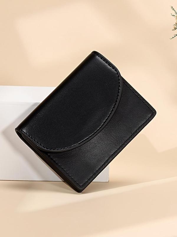 Women's Minimalist Style Plain Color Card Holder, Casual Trendy Magnetic Closure Card Holder, Fashionable Wallet for Daily Use