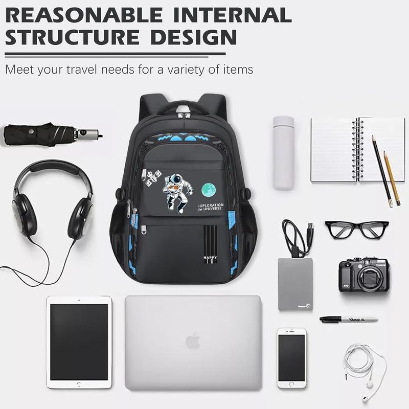 Boys' Laptop Backpack with USB Charging Port | Anti-Theft School Bookbag, Cool Teens Backpack with Pencil Bag