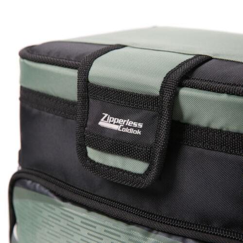 9 cans Zipperless Soft Sided Cooler with Hard Liner, Sea Foam Green