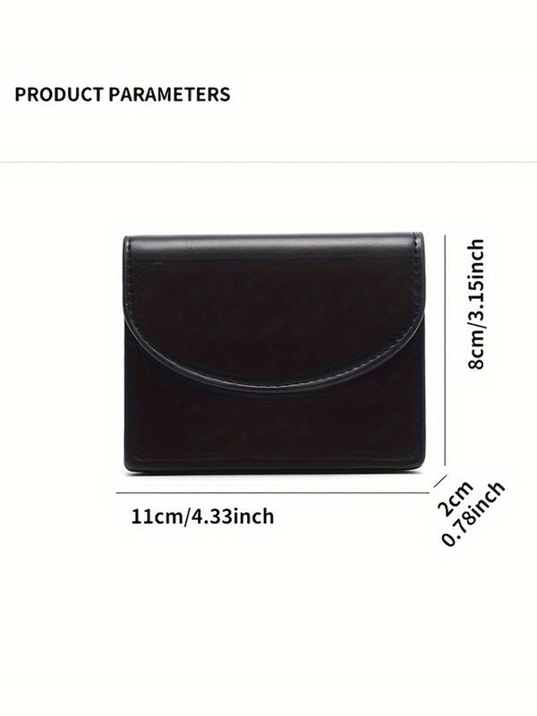 Women's Minimalist Style Plain Color Card Holder, Casual Trendy Magnetic Closure Card Holder, Fashionable Wallet for Daily Use