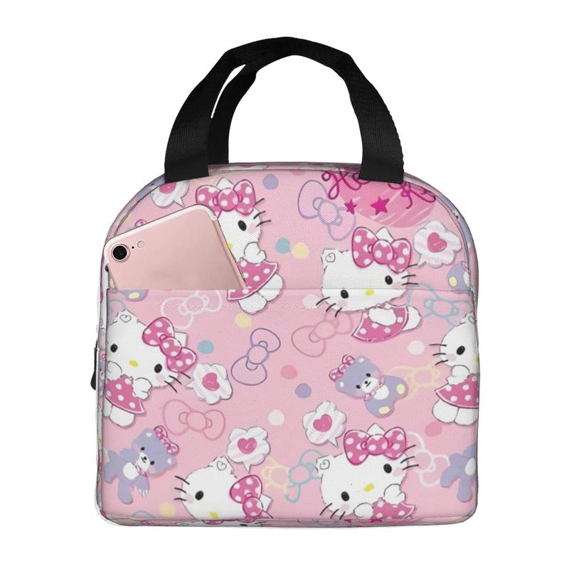 Hello Kitty(36)Lunch Box Bento Box Insulated Lunch Reusable Waterproof Lunch Bag For Womens Girls Kids