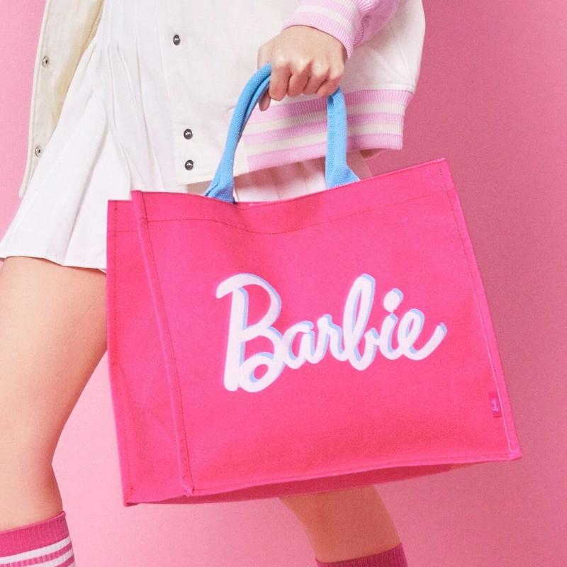 Barbie Daylight Shiny Series Tote Bag Shopping Bag Large Capacity Beautiful Pink Bag Birthday Gift Handhold Bag Surprise Gift