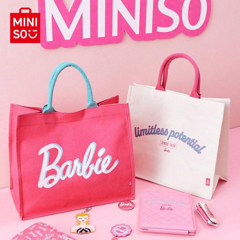 Barbie Daylight Shiny Series Tote Bag Shopping Bag Large Capacity Beautiful Pink Bag Birthday Gift Handhold Bag Surprise Gift