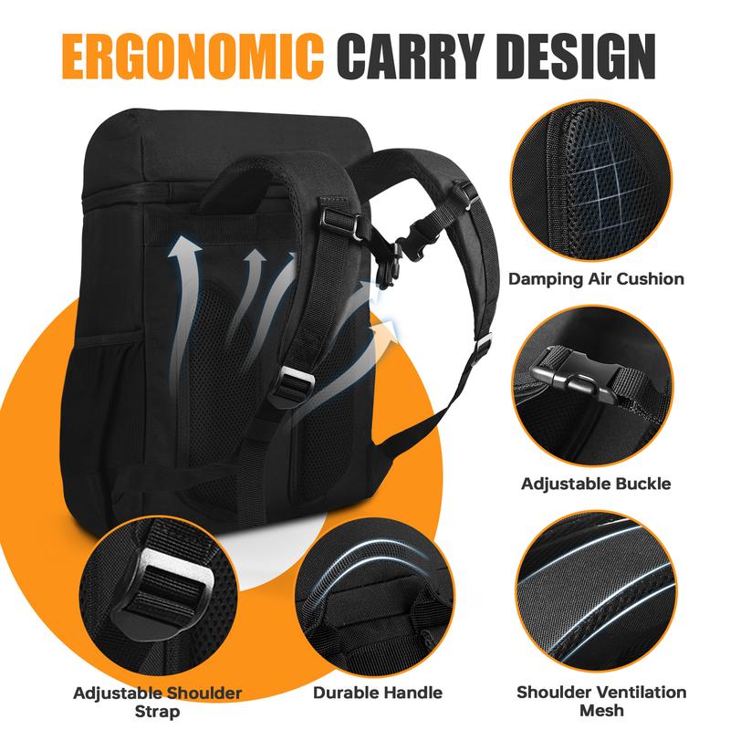 [Black Friday Deal] BeEagle Cooler Backpack Insulated 30 Cans, 100% Leak Proof Lightweight Camping Cooler, Waterproof Cooler Bag Portable Lunch Bag for Men or Women