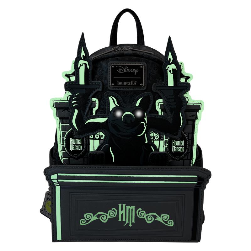 The Haunted Mansion Gargoyle Wallpaper Light Up Glow Mini Backpack