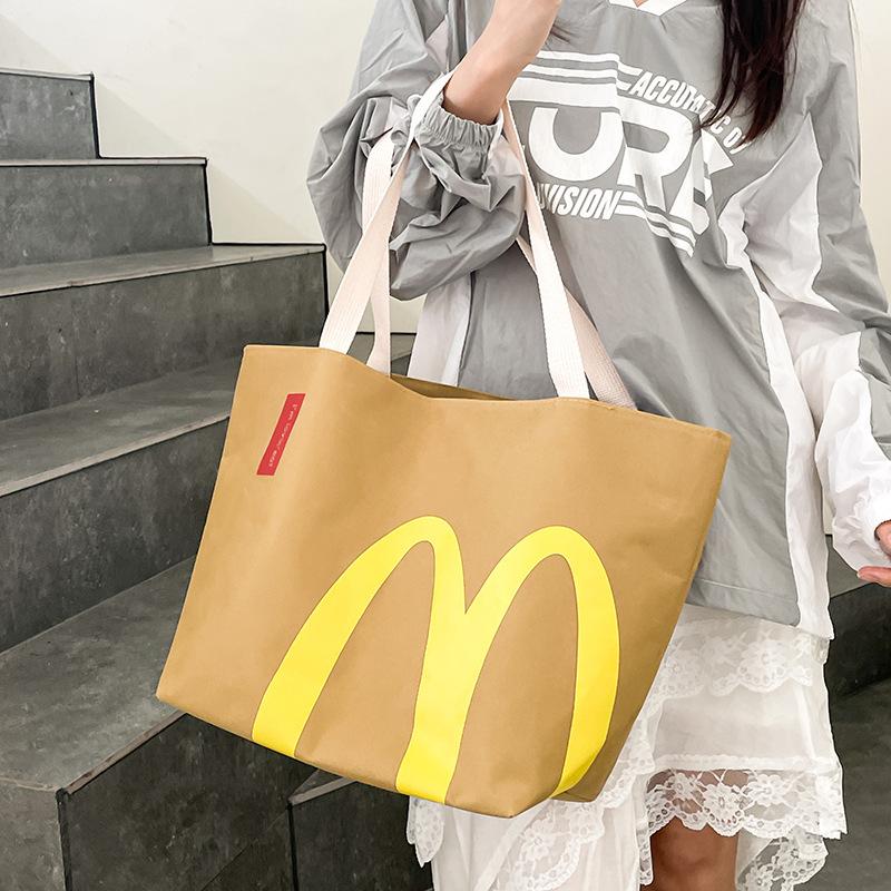 McDonald's Backpack Lightweight Crossbody Shoulder Tote Bag School Knapsack for Men Women Teen Boys Girls