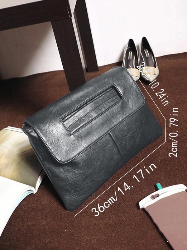 Women's Solid Color Envelope Clutch, Fashionable Large Capacity Clutch Bag for Work, Casual Trendy Versatile High-quality Daily Commuting Bag