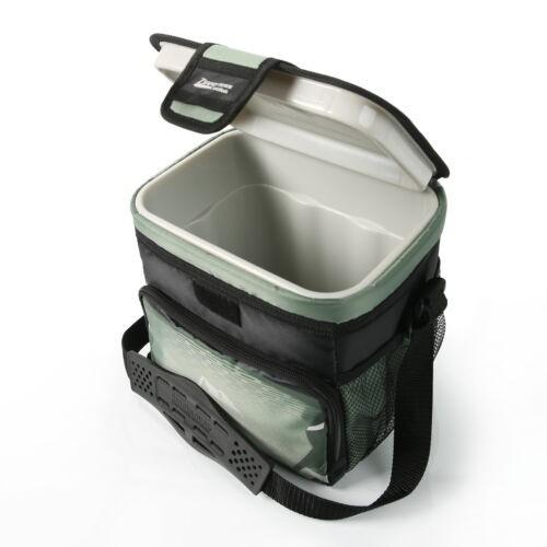 9 cans Zipperless Soft Sided Cooler with Hard Liner, Sea Foam Green