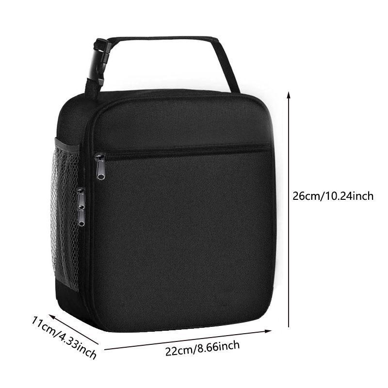 Lunch Bag, 1 Count Insulated Lunch Bag for Adults, Popular Kitchen Gadgets, Insulated Portable Lunch Box for Men and Women, Suitable for Office, Hiking, Travel, School Work Picnic (black)