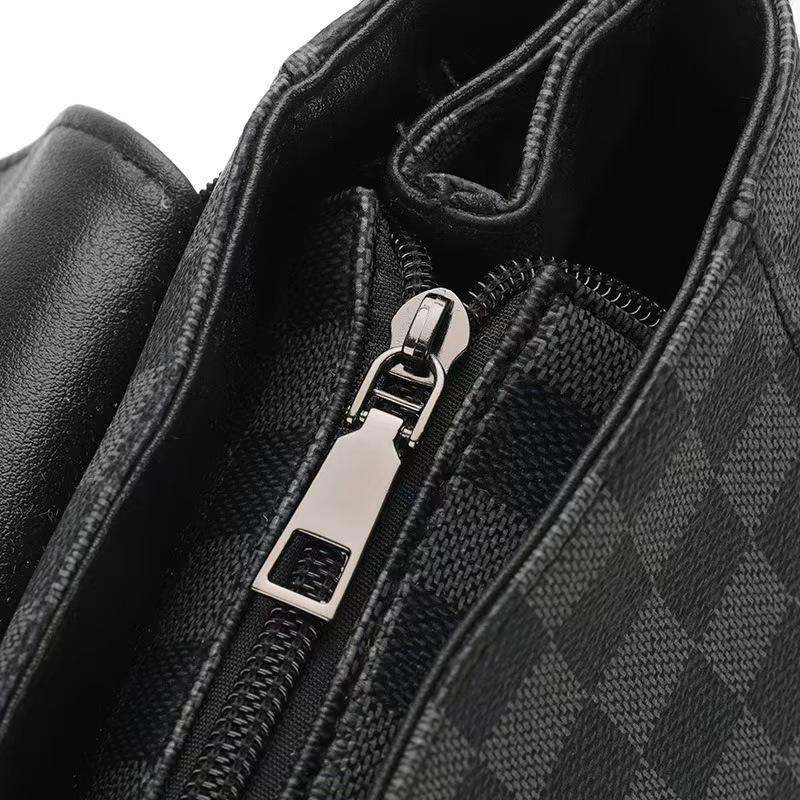 Fashion PU Leather Backpack college schoolbag Laptop Bag Leisure business travel Multifunctional backpack