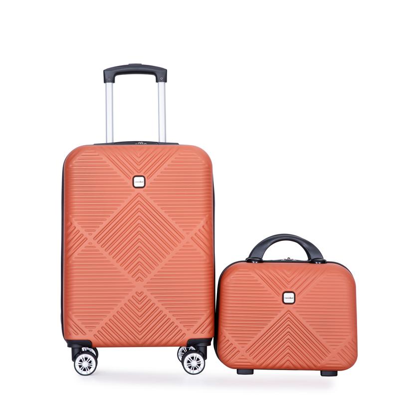 2Piece Luggage Sets ABS Lightweight Suitcase , Spinner Wheels, (20 14)