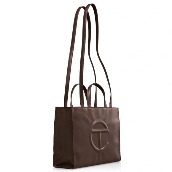 Telfar Chocolate Colored Medium Size Shopping Bag