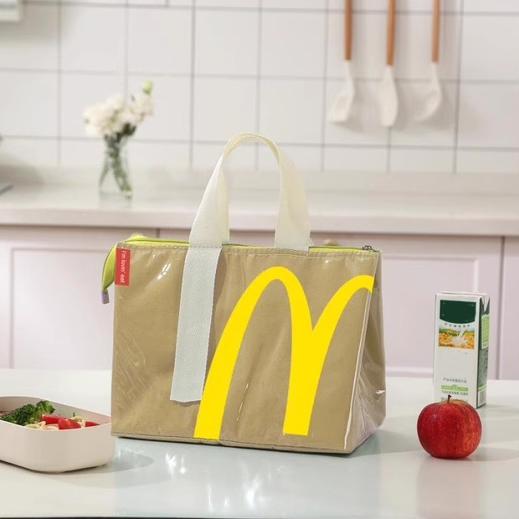 McDonalds Lunch Bag Reusable Lunch Tote Bag for Women Men Adult Lunch Box Funny Lunch Bag for Work School Picnic Camping