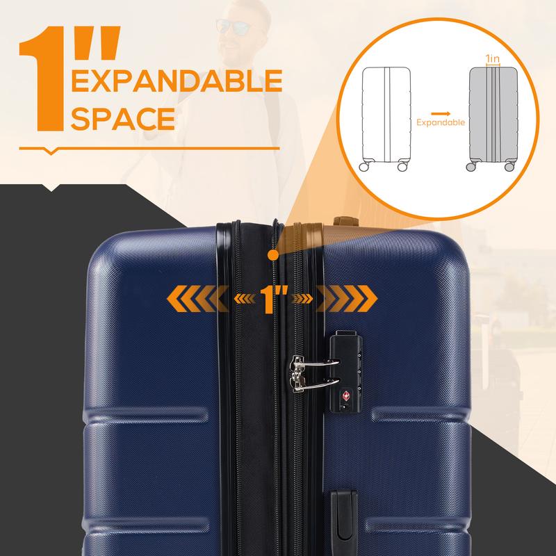 [Deal] Carry-On Luggage, Hard Shell Rolling Suitcase for Travel Expandable Lightweight with Spinner Wheels TSA Lock