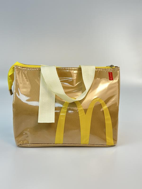 McDonalds Lunch Bag Reusable Lunch Tote Bag for Women Men Adult Lunch Box Funny Lunch Bag for Work School Picnic Camping