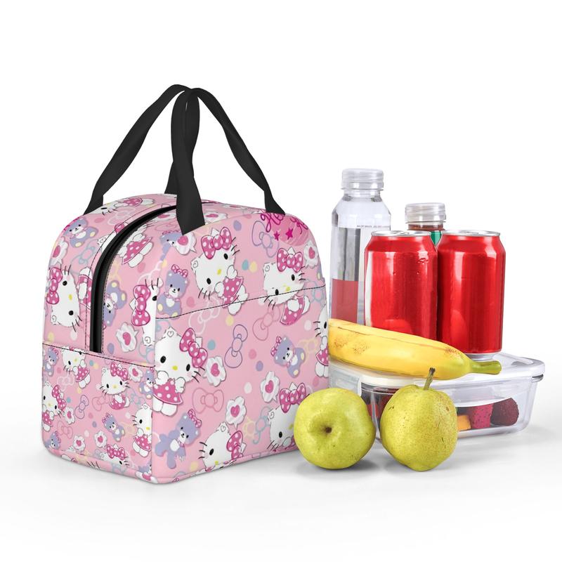 Hello Kitty(36)Lunch Box Bento Box Insulated Lunch Reusable Waterproof Lunch Bag For Womens Girls Kids