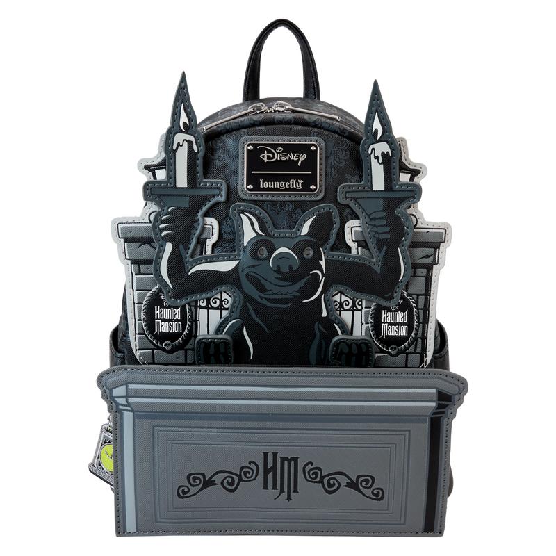 The Haunted Mansion Gargoyle Wallpaper Light Up Glow Mini Backpack