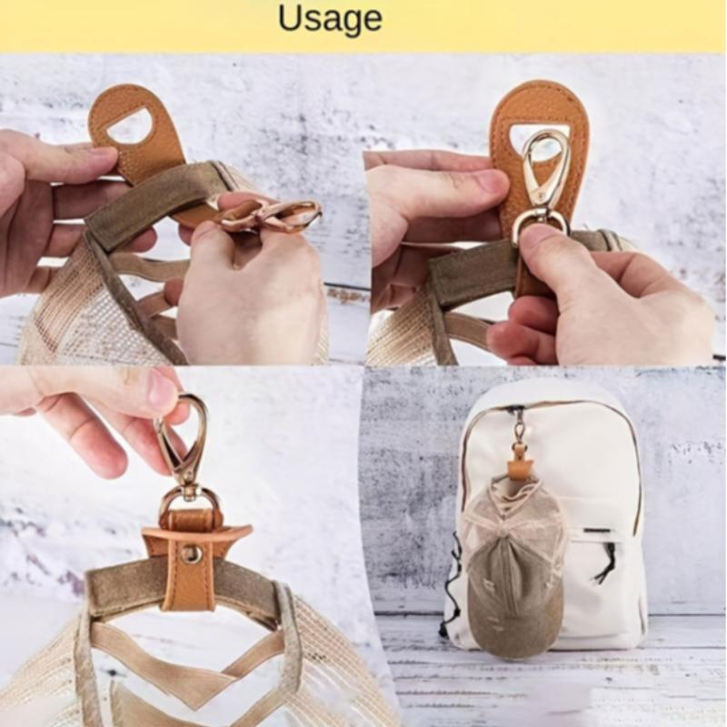 Durable Portable Hat Clip, 2 Counts set Elegant Style Cap Holder with Backpack Attachment, Easy Carrying for Quick Access, Ideal for Outdoor & Travel