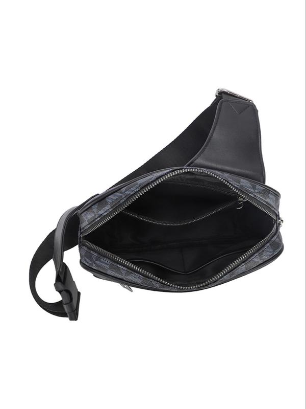 Fashion All Over Pattern Fanny Pack, Casual Versatile Zipper Belt Bag for Women, Trendy All-match Sling Bag for Daily Use