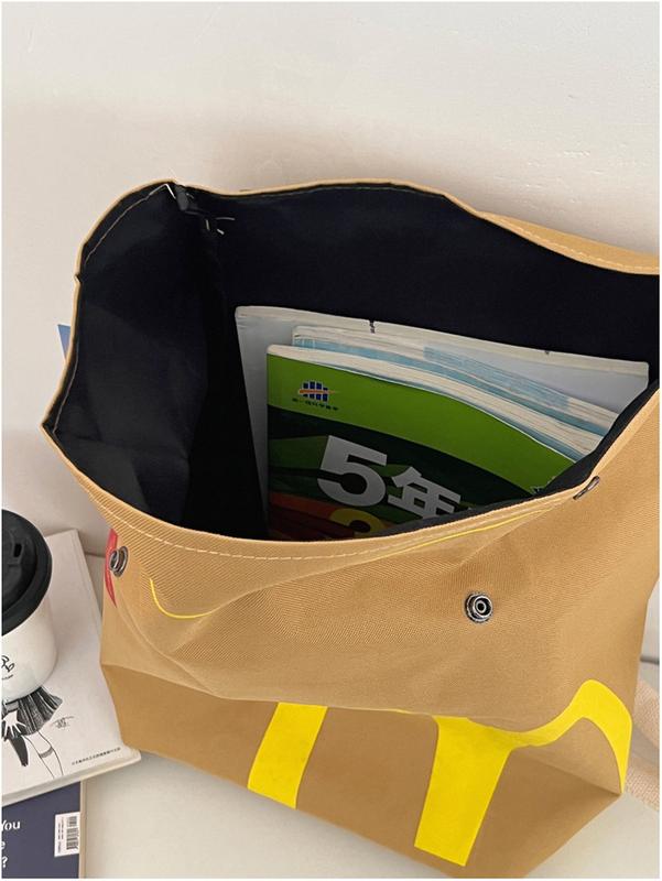 McDonald's Backpack Lightweight Crossbody Shoulder Tote Bag School Knapsack for Men Women Teen Boys Girls